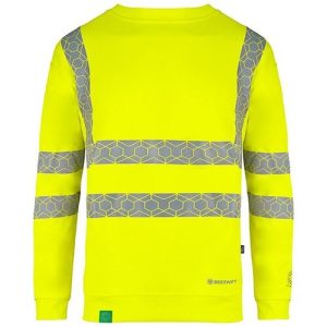 BEESWIFT EWCSSSY ENVIROWEAR RECYCLABLE HI-VIS YELLOW SWEATSHIRT