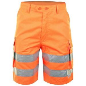 BEESWIFT RSS RAIL SPEC ORANGE HIVIZ SHORTS