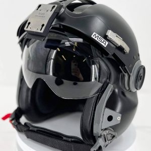 NEW MSA Matte Black LH250 Flight Helmet